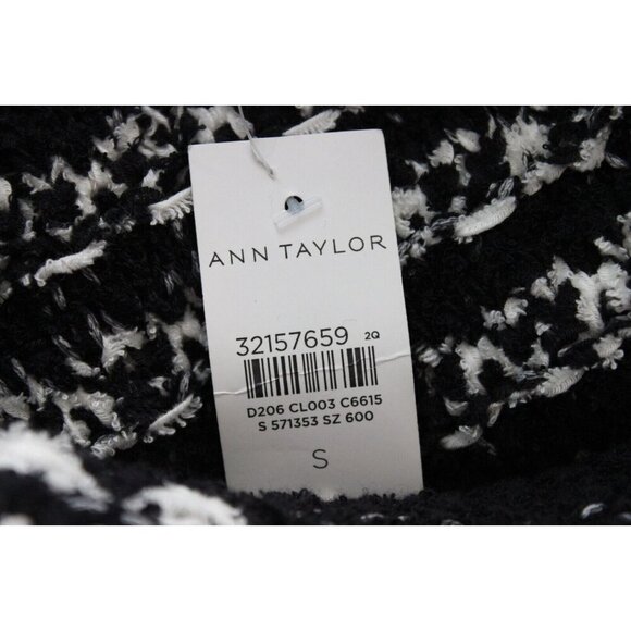 NWT Ann Taylor Chunky Knit Sweater Small Cotton Minimalist Relaxed Mock Neck - Picture 15 of 16